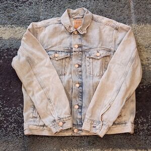 GAP Denim Jean Jacket Classic Trucker Style RN54023 Mens Small Workwear Casual